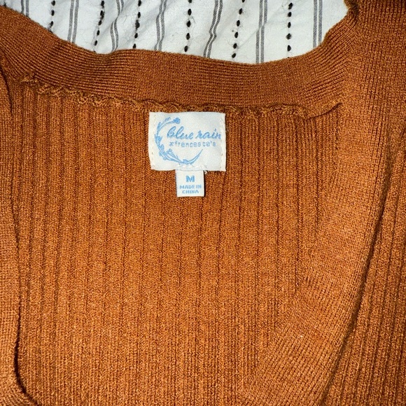 Blue Rain Rust Ribbed Tank Top - Picture 2 of 3